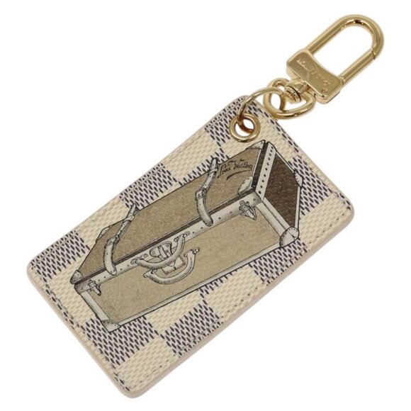 Louis Vuitton Accessories - LOUIS VUITTON Damier Azur Porte Cles Afish Key Ring M66178 LV Auth 141200